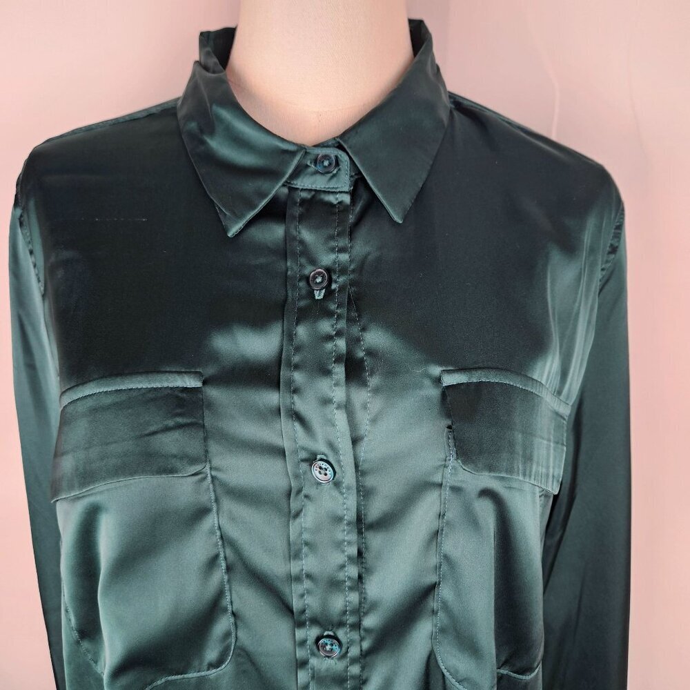 Equipment Top Large June Bug Emerald Satin Classic Signature - Picture 3 of 11